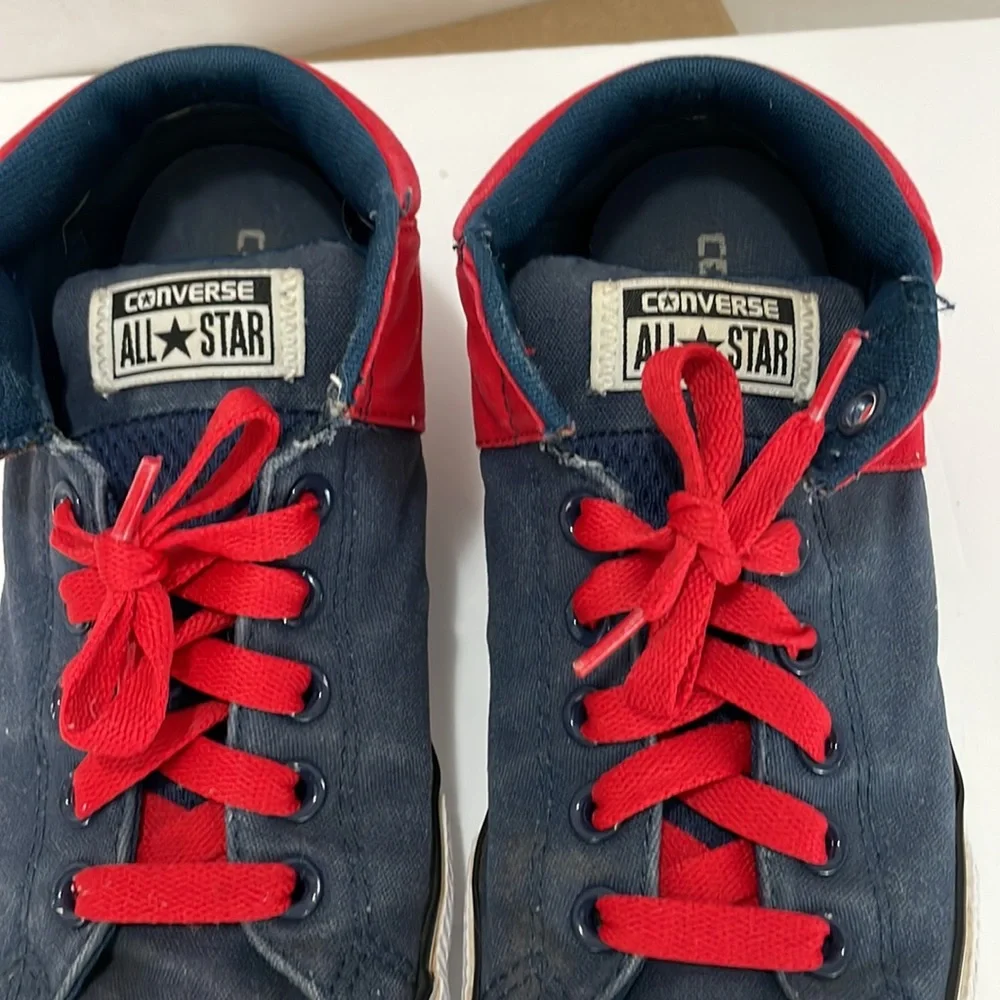 Converse Chuck Taylor All Stars Junior Red and Blue Size 5 Unisex Mid High